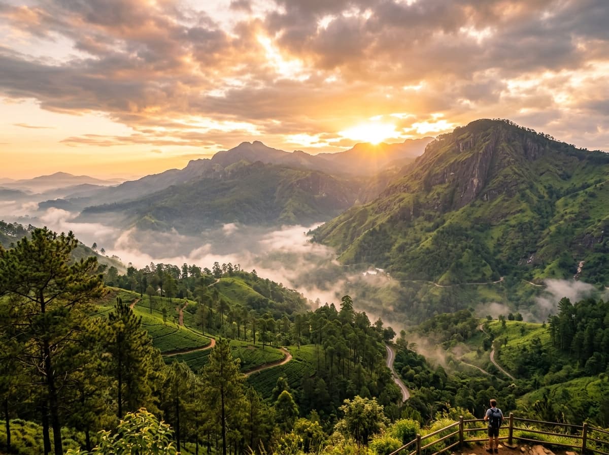 Golden Morning Sunrise over Ella Mountains