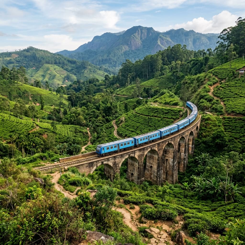 Iconic Blue Mountain Train Journey to Kandy